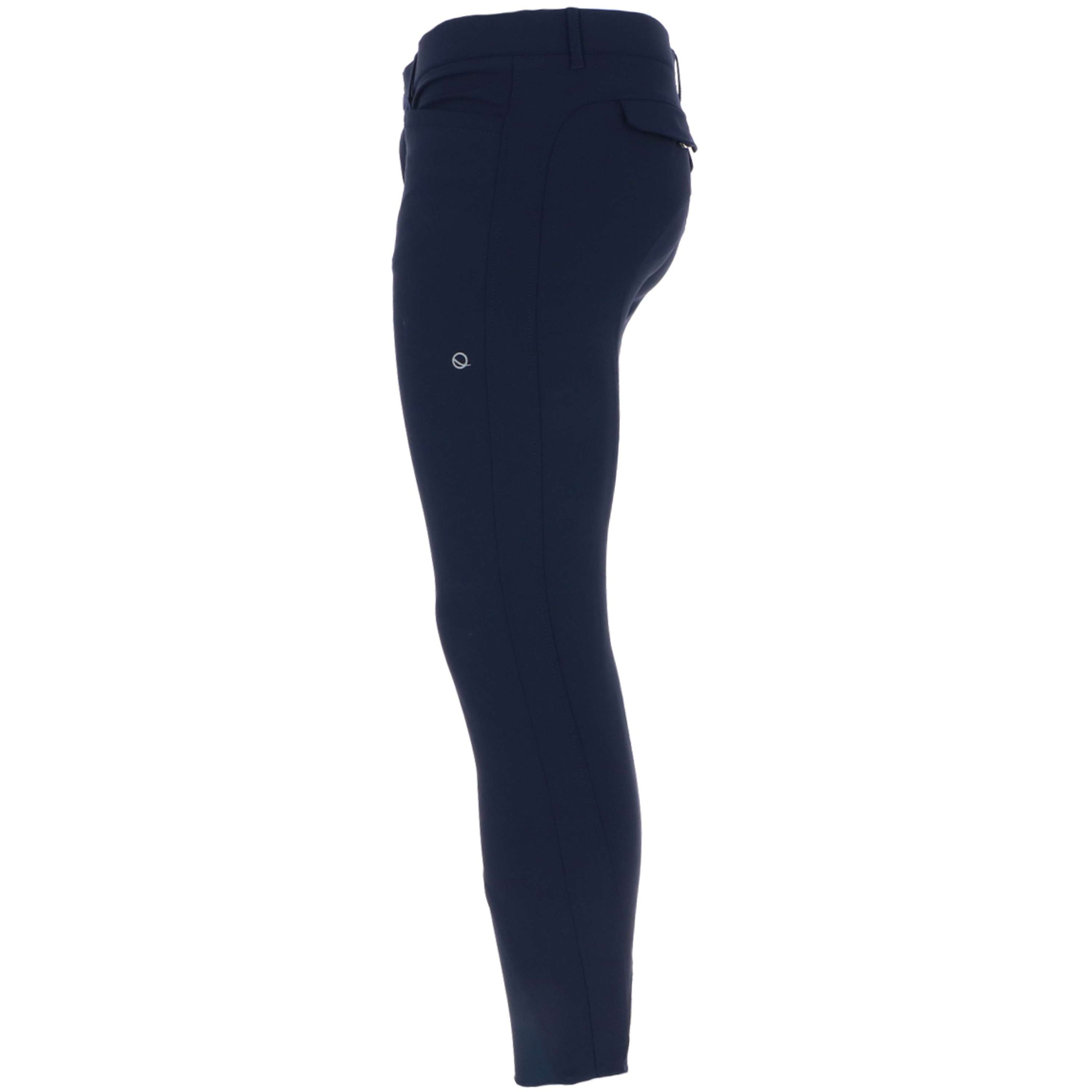 EQODE by Equiline Pantalon d'Équitation Davis Hommes Prise de Genou Bleu EQODE by Equiline Pantalon d'Équitation Davis Hommes Prise de Genou Bleu