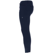 EQODE by Equiline Pantalon d'Équitation Davis Hommes Prise de Genou Bleu