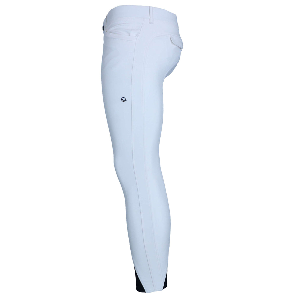 EQODE by Equiline Pantalon d'Équitation Davis Hommes Prise de Genou Blanc