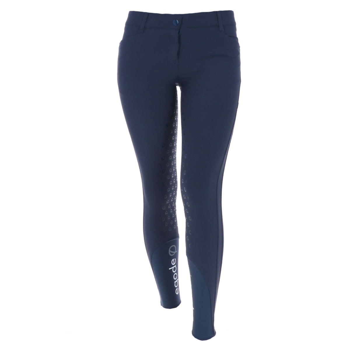 EQODE by Equiline Pantalon d'Équitation Davina Full Grip Bleu