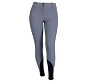 EQODE by Equiline Pantalon d'Équitation Darcey Full Grip Gris