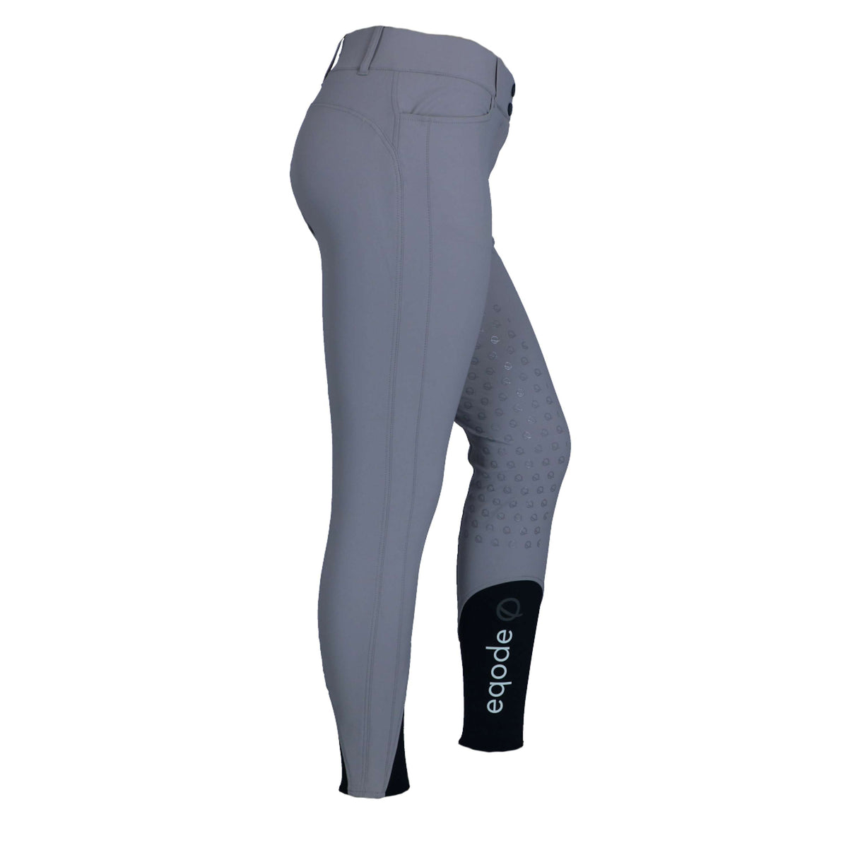 EQODE by Equiline Pantalon d'Équitation Darcey Full Grip Gris