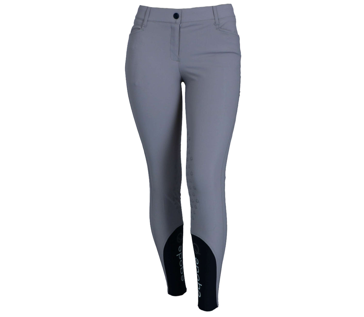 EQODE by Equiline Pantalon d'Équitation Delma Prise de Genou Gris