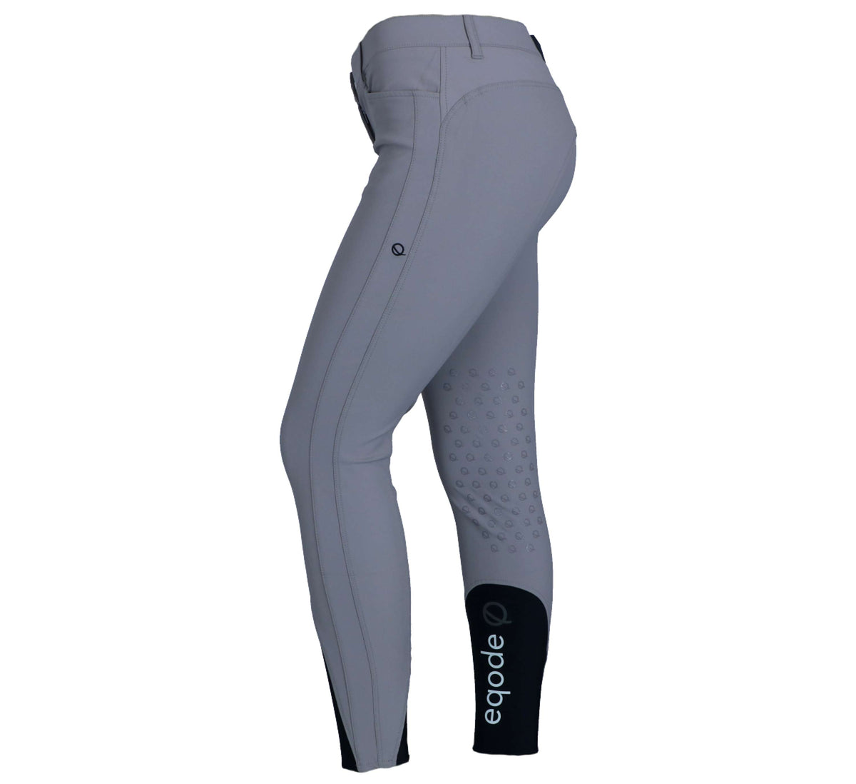 EQODE by Equiline Pantalon d'Équitation Delma Prise de Genou Gris