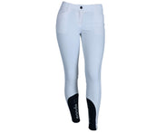 EQODE by Equiline Pantalon d'Équitation Davina Full Grip Blanc