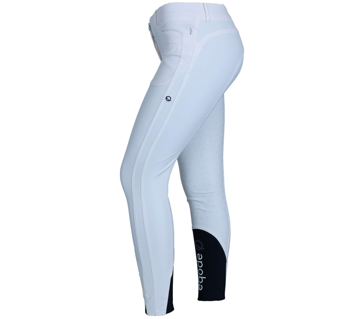 EQODE by Equiline Pantalon d'Équitation Davina Full Grip Blanc