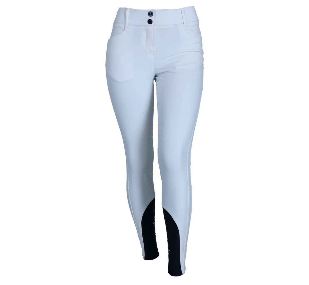 EQODE by Equiline Pantalon d'Équitation Darcey Full Grip Blanc