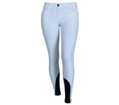 EQODE by Equiline Pantalon d'Équitation Delma Prise de Genou Blanc