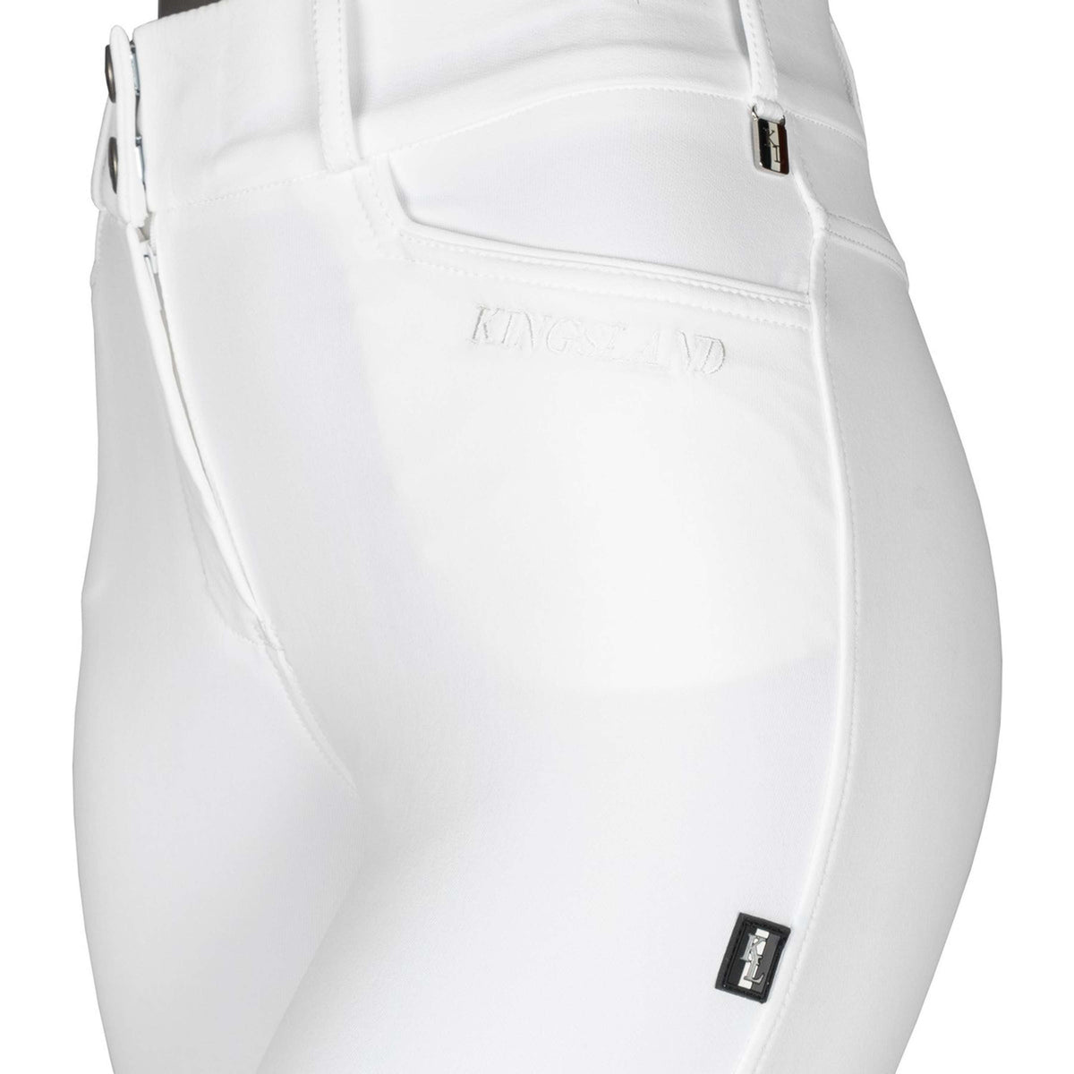 Kingsland Pantalon d'Équitation Kadi E-Tec Knee-Grip Femmes Blanc