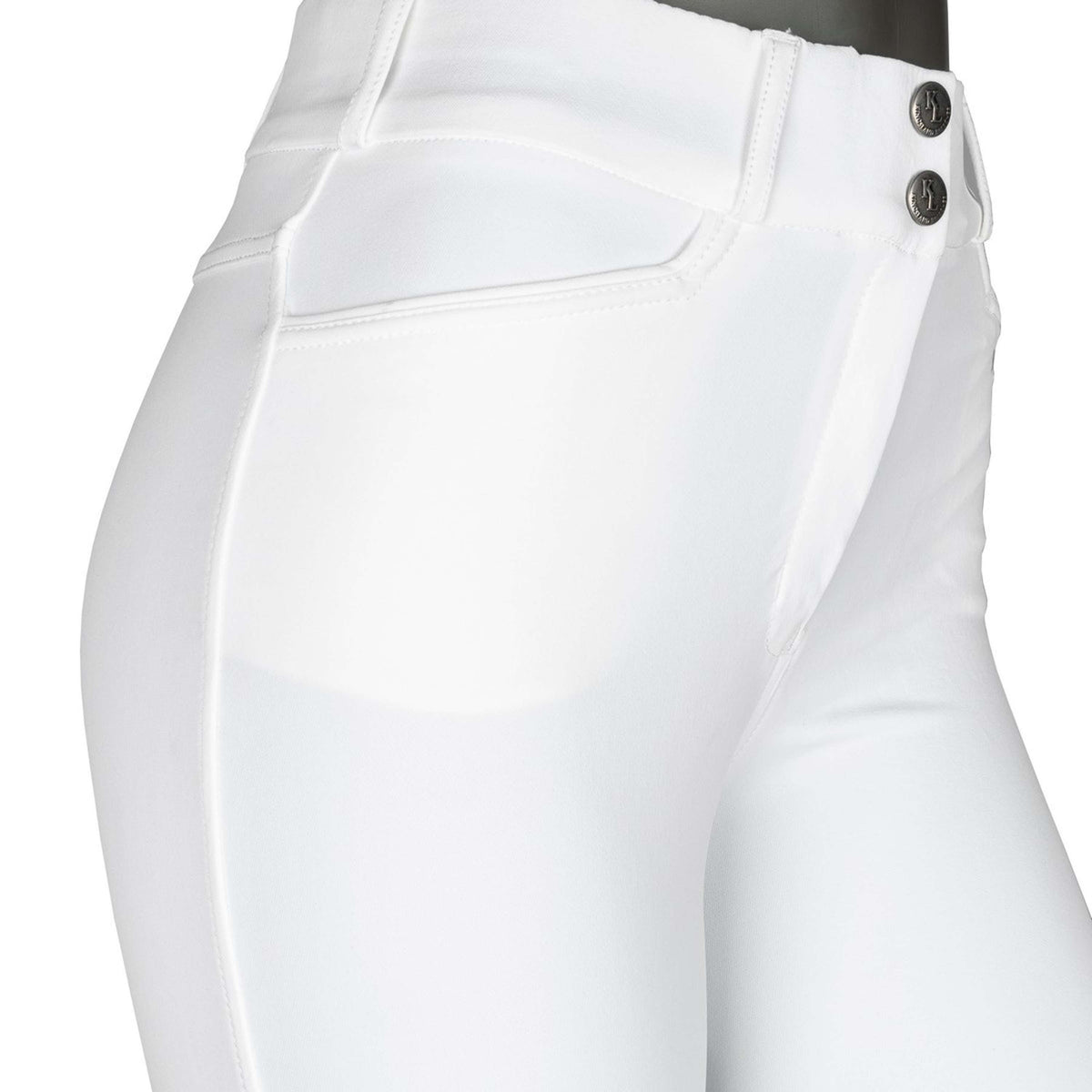 Kingsland Pantalon d'Équitation Kadi E-Tec Knee-Grip Femmes Blanc