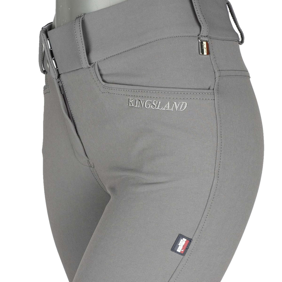 Kingsland Pantalon d'Équitation Kadi E-Tec Knee-Grip Femmes Gris