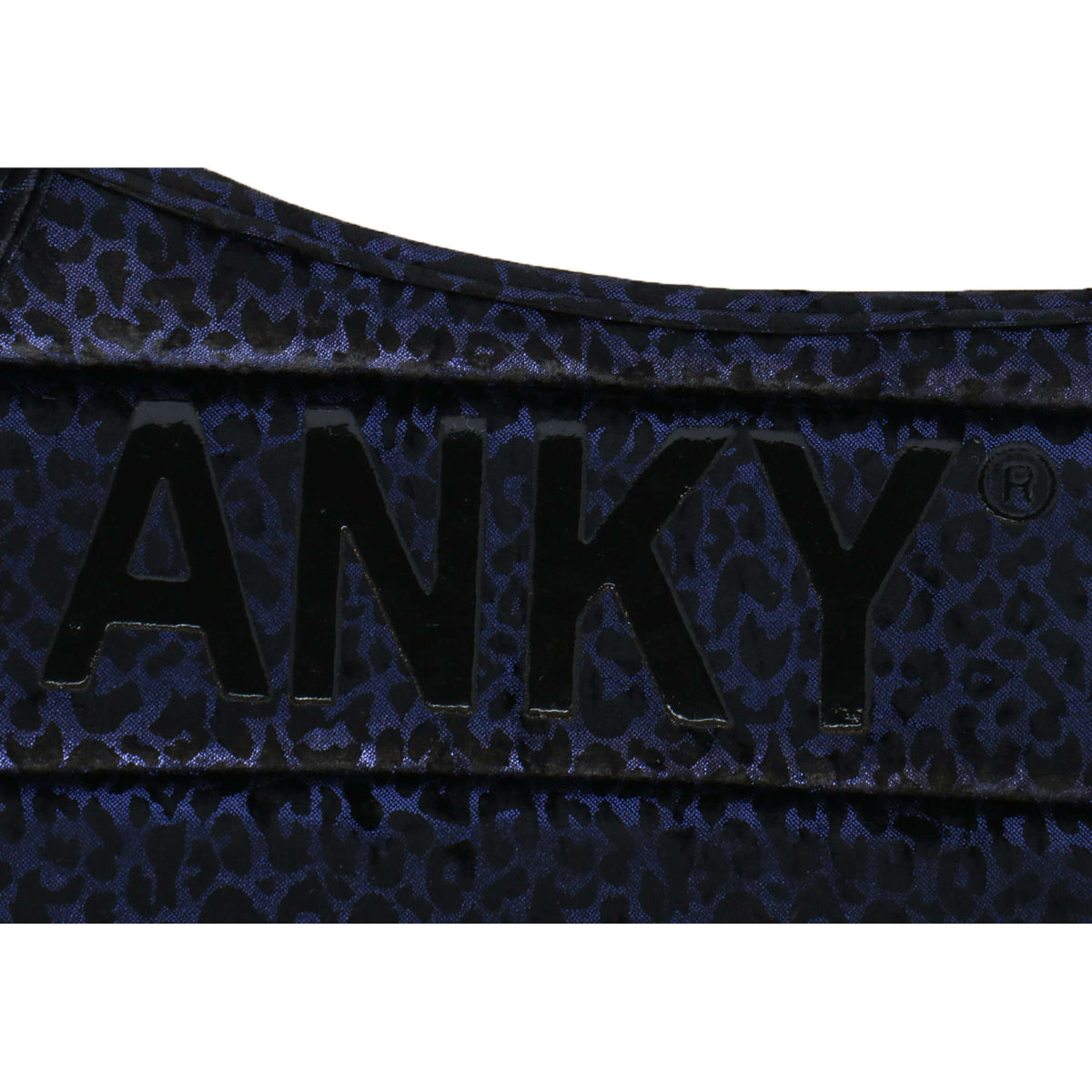 ANKY Tapis de Selle Leopard Print Dressage Bleu