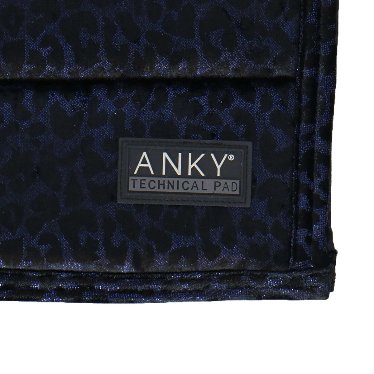 ANKY Tapis de Selle Leopard Print Dressage Bleu