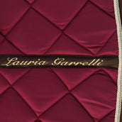 Lauria Garrelli Tapis de Selle Golden Gate Mors Dressage Rouge foncé