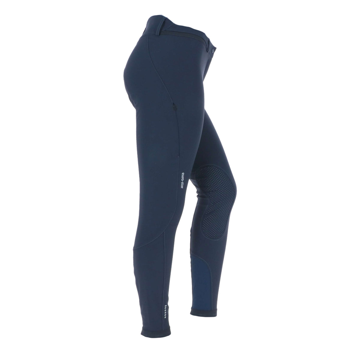 Euro-Star Pantalon d'Équitation ES-Equitation Queen Prise de Genou Marin