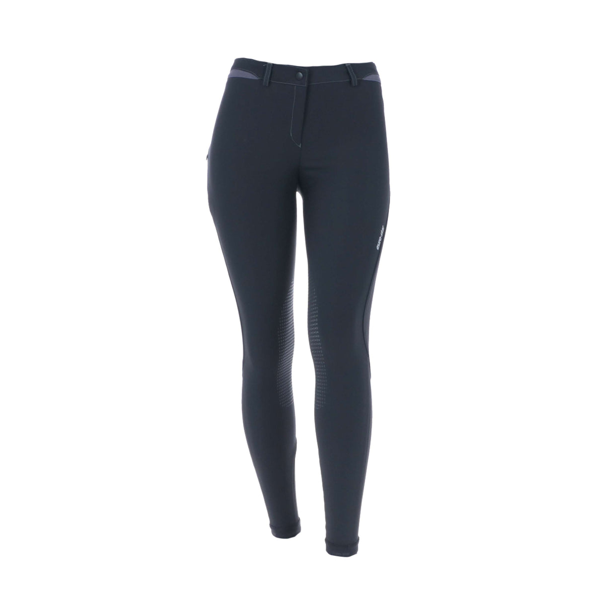 Euro-Star Pantalon d'Équitation ES-Equitation Queen Prise de Genou Noir