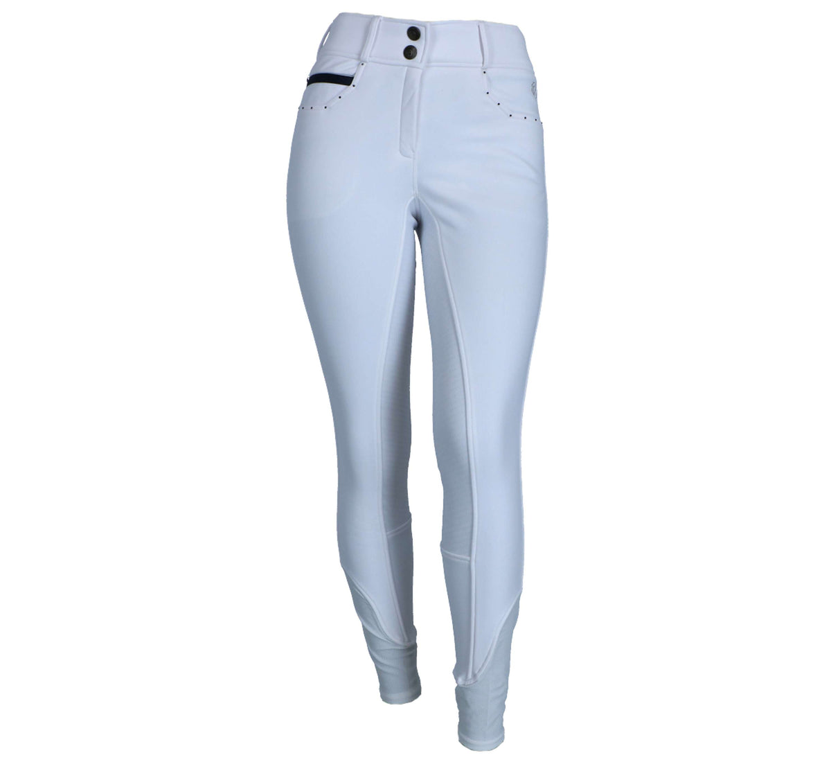 Anky Pantalon d'Équitation Stone Taped Full Grip Dames Blanc