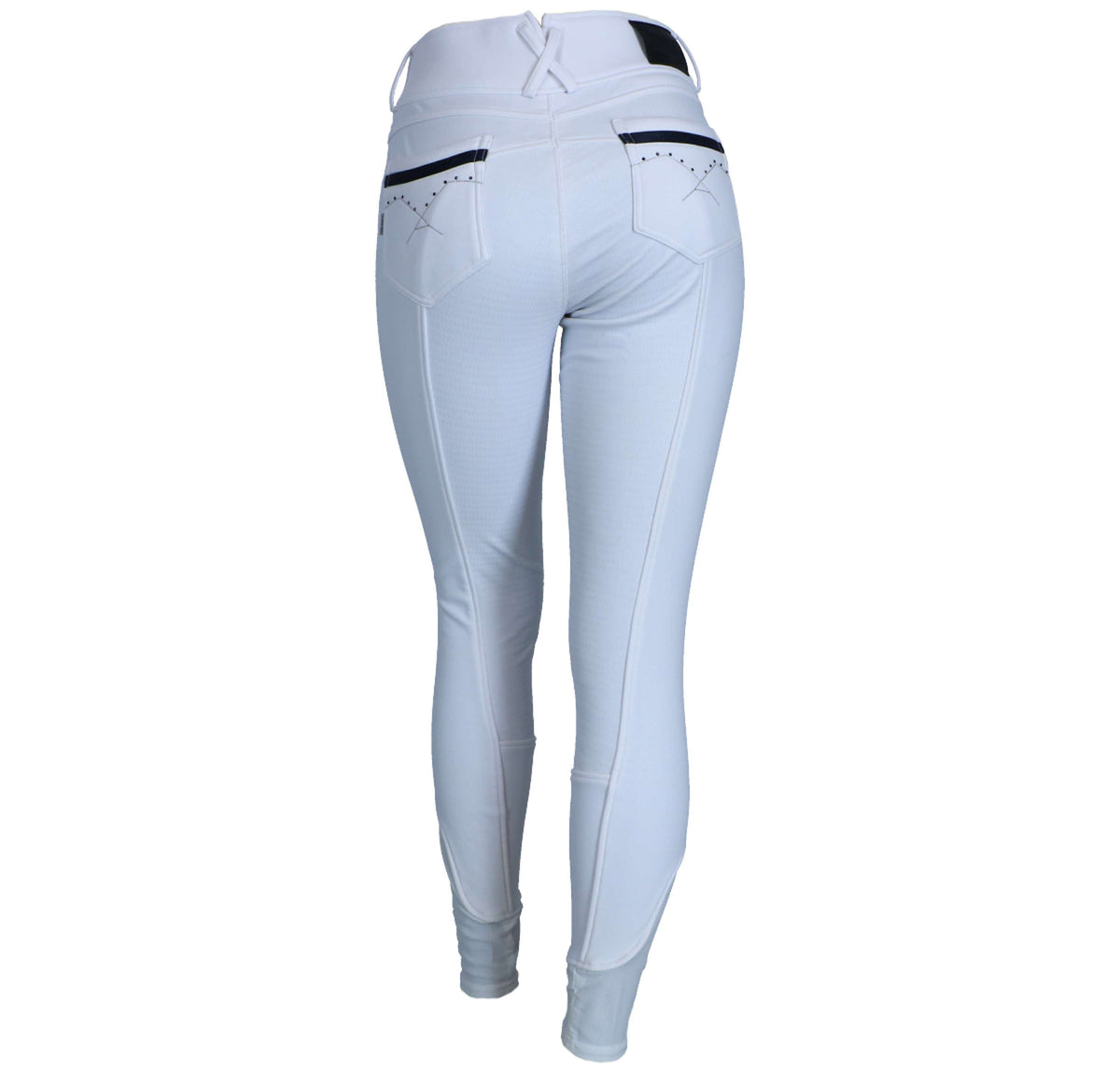 Anky Pantalon d'Équitation Stone Taped Full Grip Dames Blanc