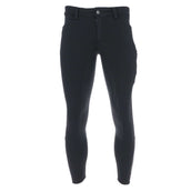 EQUITHÈME Pantalon d'Équitation Zermatt Softshell Hommes Silicone Fond de Peau Noir