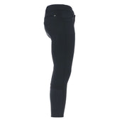 EQUITHÈME Pantalon d'Équitation Zermatt Softshell Hommes Silicone Fond de Peau Noir