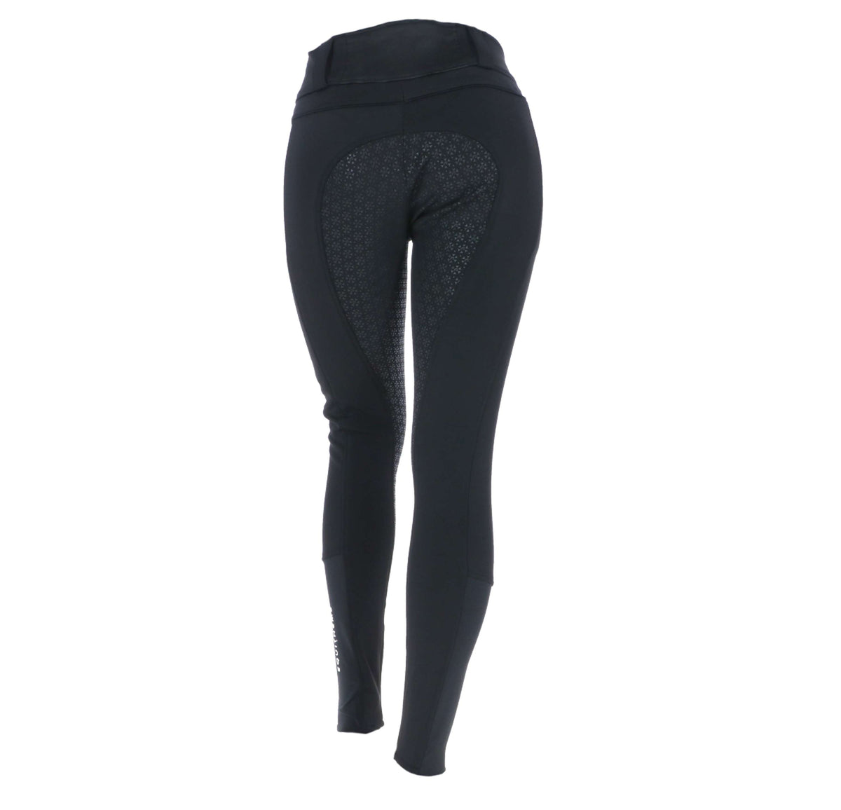 EQUITHÈME Pantalon d'Équitation Kitzbuhl Softshell Femmes Silicone Fond de Peau Noir