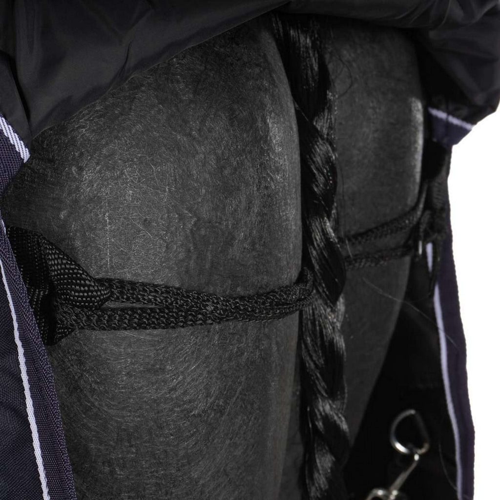 HKM Couverture d'Hiver Starter 600D Highneck avec Polarfleece 0g Bleu Foncé