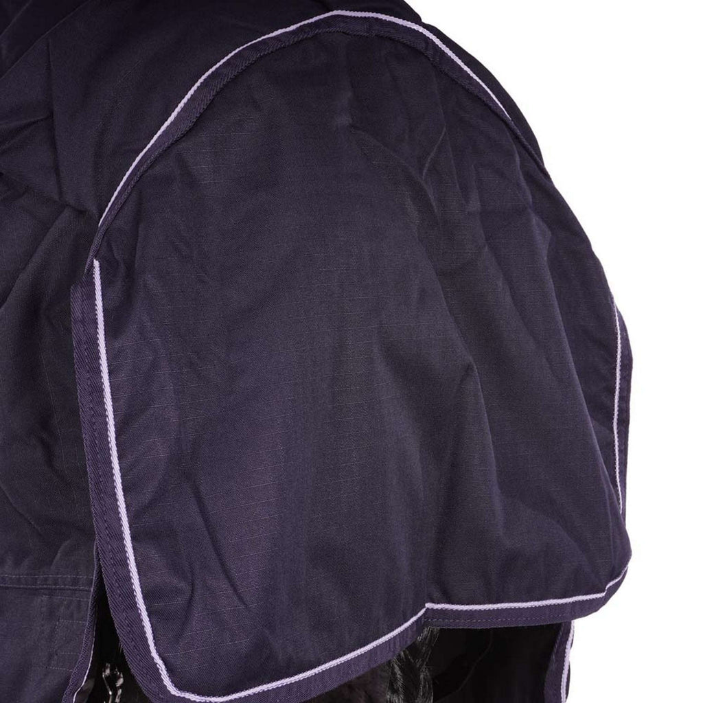 HKM Couverture d'Hiver Starter 600D Highneck avec Polarfleece 0g Bleu Foncé