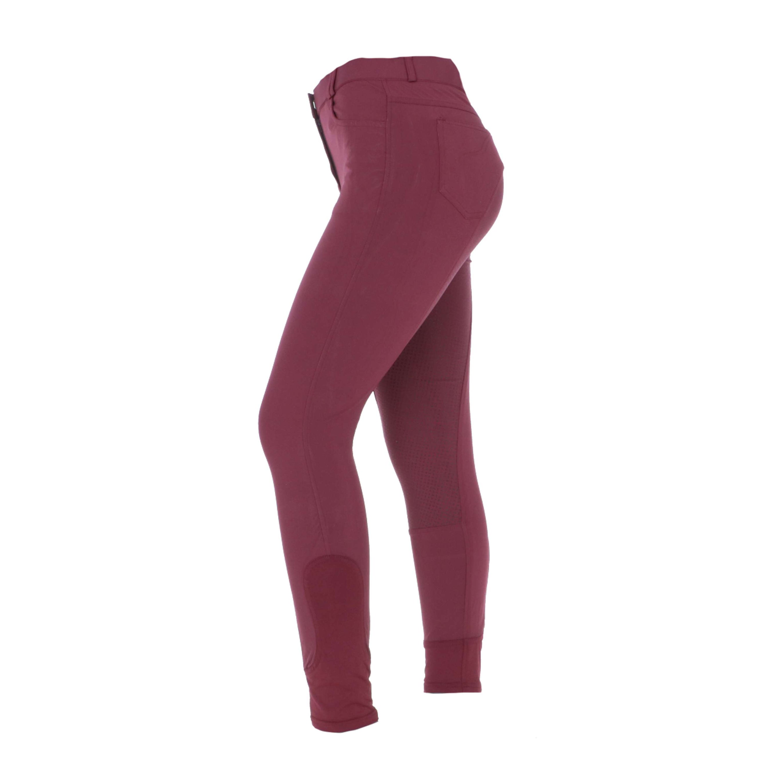 Harry's Horse Pantalon d'Équitation Redwood Full Grip Bordeaux