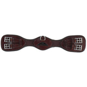 Equiline Dressage Girth Anatomic with Elastic Marron