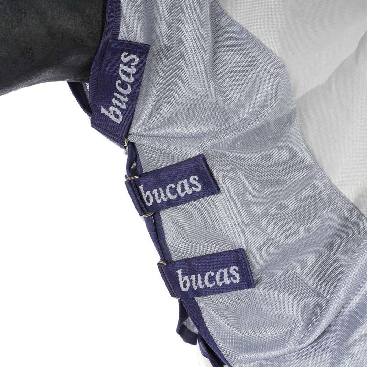 Bucas Buzz-Off Rain & Neck Argent/Bleu