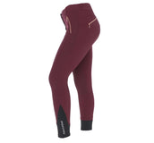 EQUITHÈME Pantalon d'Équitation Kenya Silicone Genouillères Prune