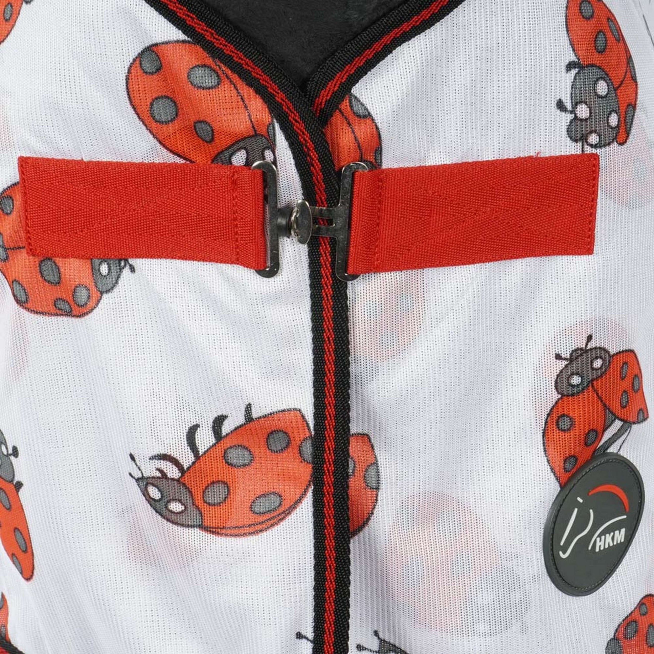 HKM Couverture Anti-Mouches Ladybug Blanc Rouge HKM Couverture Anti-Mouches Ladybug Blanc Rouge