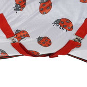 HKM Couverture Anti-Mouches Ladybug Blanc Rouge