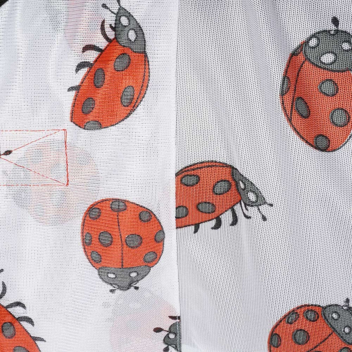 HKM Couverture Anti-Mouches Ladybug Blanc Rouge