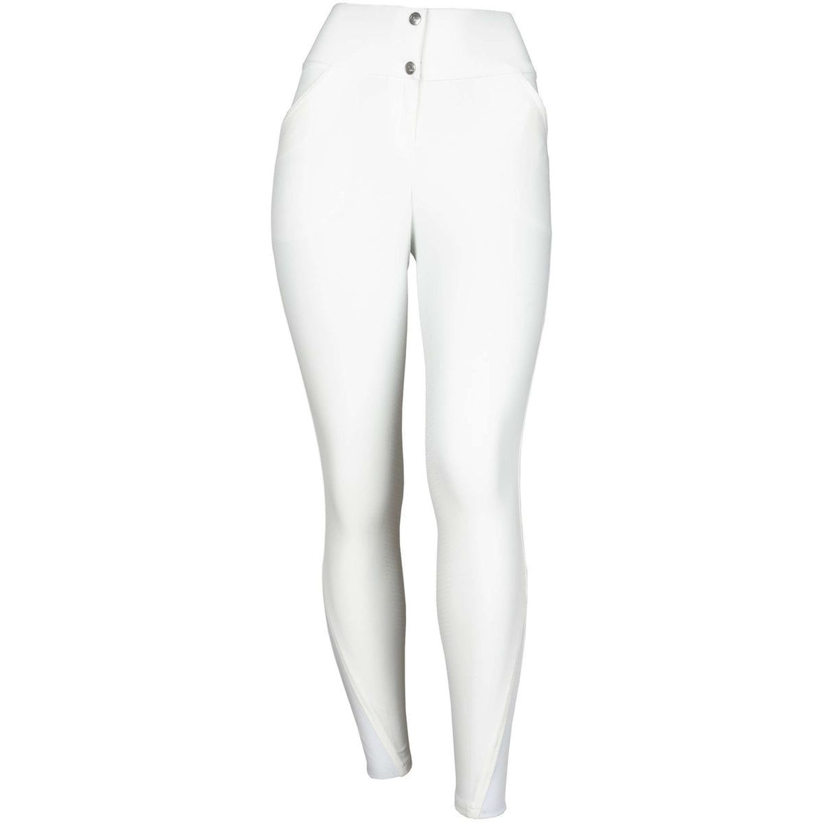 HKM Pantalon d'Équitation Lara Silicone Fond de Peau Blanc