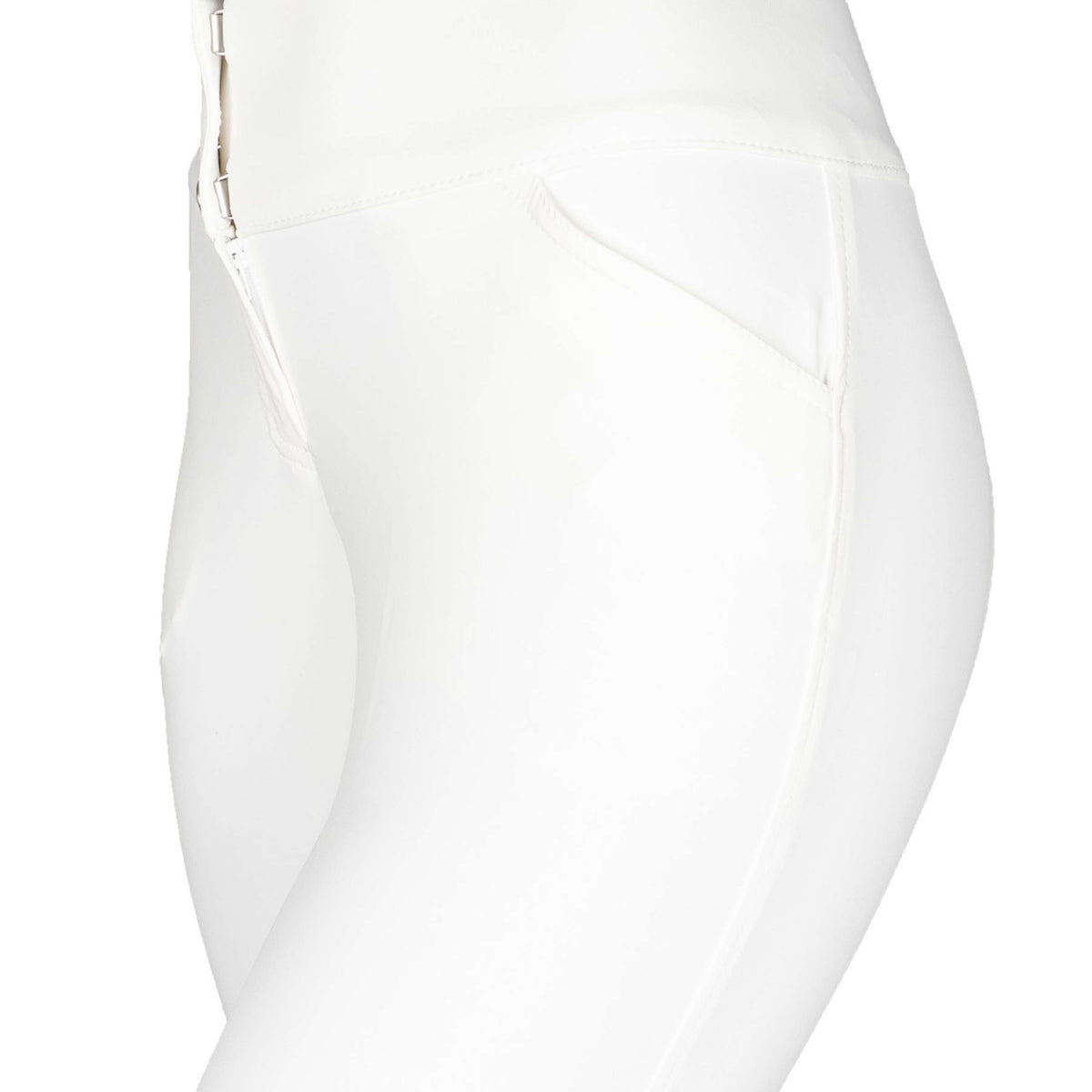 HKM Pantalon d'Équitation Lara Silicone Fond de Peau Blanc