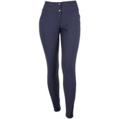 HKM Pantalon d'Équitation Lara Silicone Fond de Peau Bleu Foncé