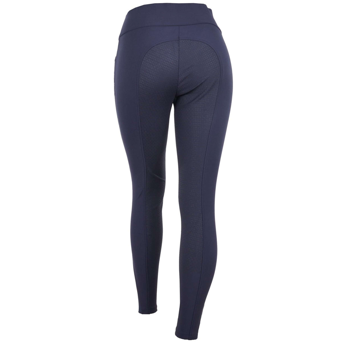 HKM Pantalon d'Équitation Lara Silicone Fond de Peau Bleu Foncé