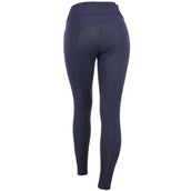 HKM Pantalon d'Équitation Lara Silicone Fond de Peau Bleu Foncé