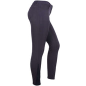 HKM Pantalon d'Équitation Sunshine Silicone Fond de Peau Bleu Foncé