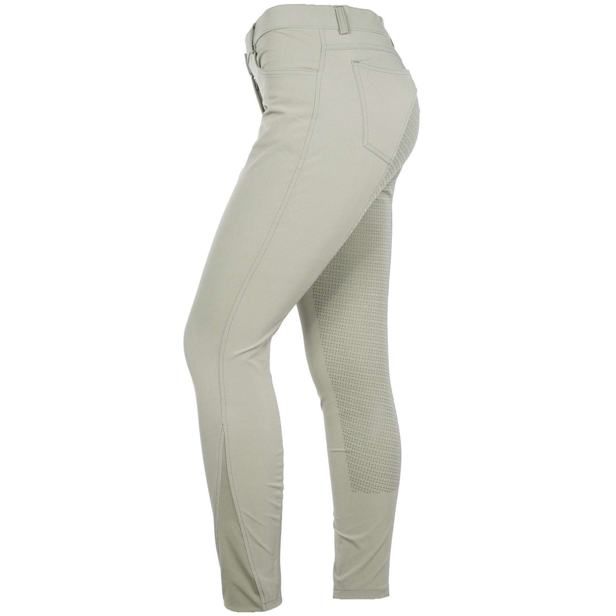 HKM Pantalon d'Équitation Sunshine Silicone Fond de Peau Gris Vert