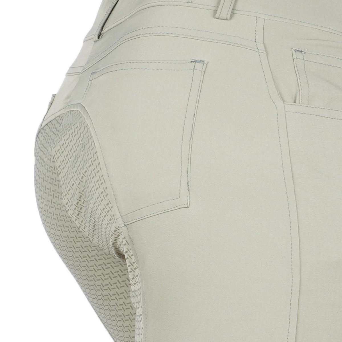 HKM Pantalon d'Équitation Sunshine Silicone Fond de Peau Gris Vert