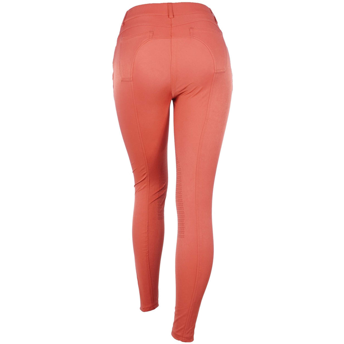 HKM Pantalon d'Équitation Sunshine Silicone Genouillères Rouge