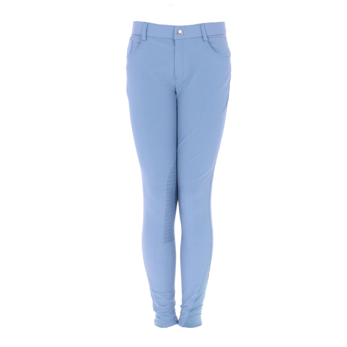 HKM Pantalon d'Équitation Sunshine Silicone Genouillères Enfants Bleu Jeans