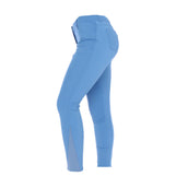 HKM Pantalon d'Équitation Sunshine Silicone Genouillères Bleu Jeans