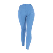 HKM Pantalon d'Équitation Sunshine Silicone Genouillères Bleu Jeans
