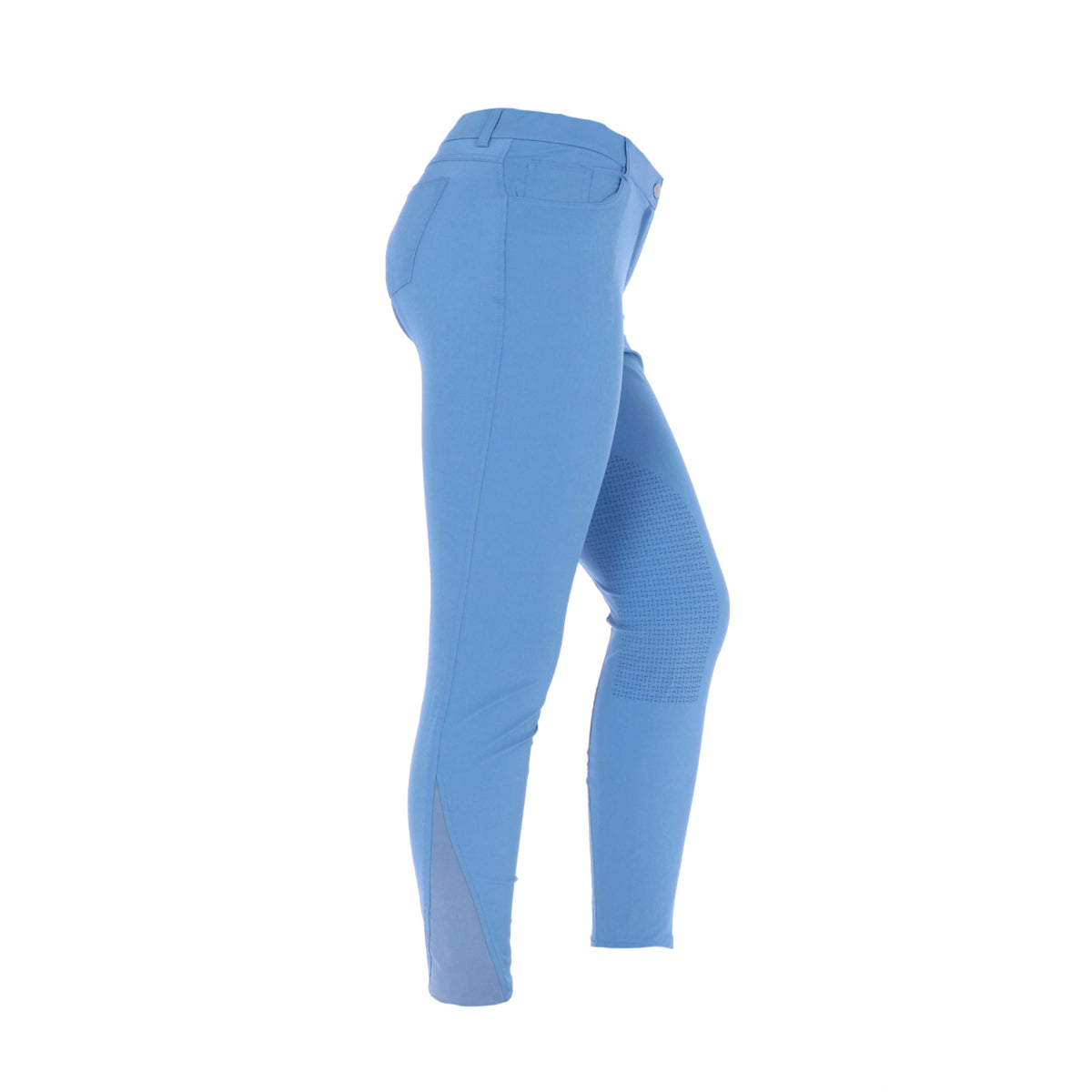 HKM Pantalon d'Équitation Sunshine Silicone Genouillères Bleu Jeans