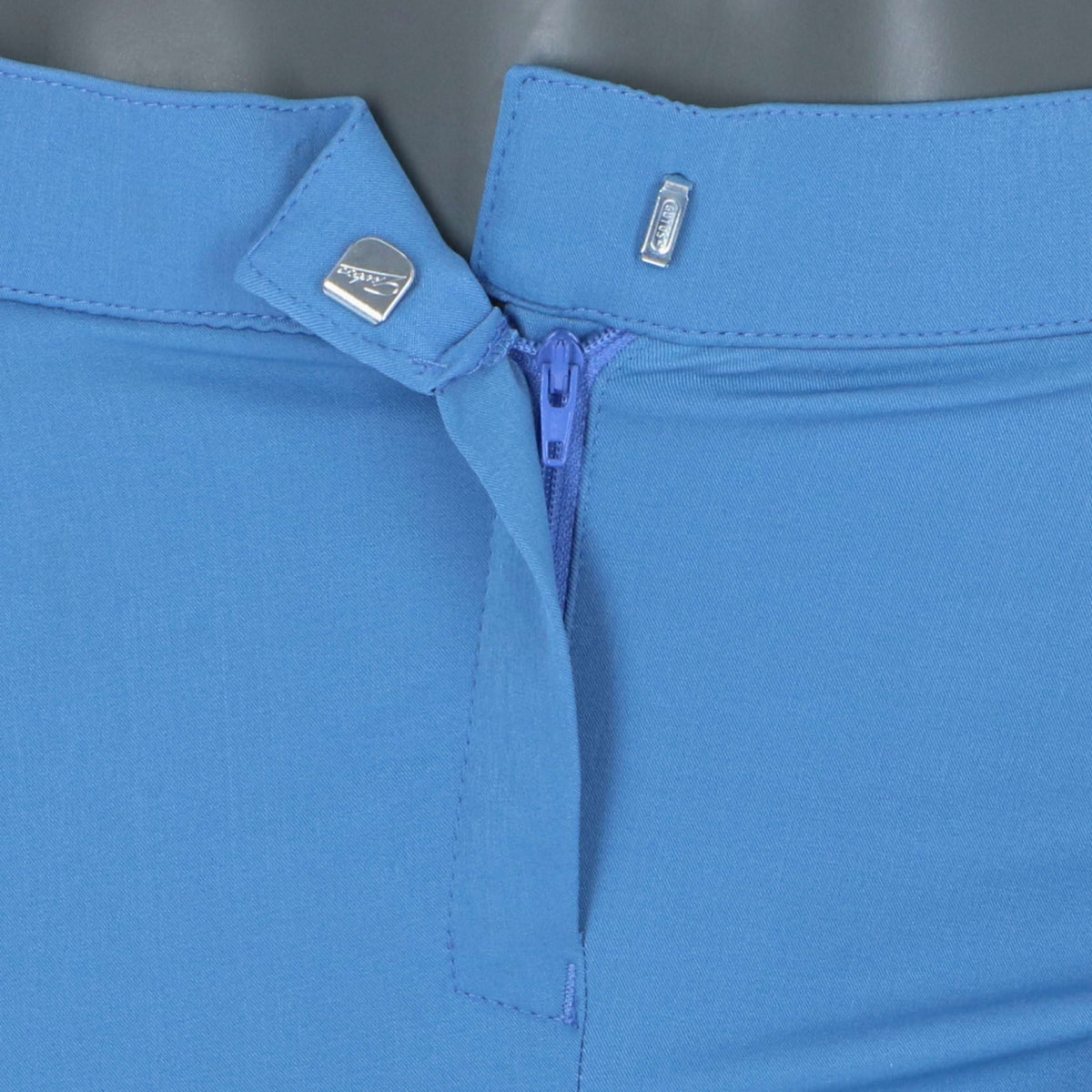 HKM Pantalon d'Équitation Sunshine Silicone Genouillères Bleu Jeans