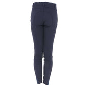HKM Pantalon d'Équitation Sunshine Silicone Genouillères Enfants Bleu Foncé