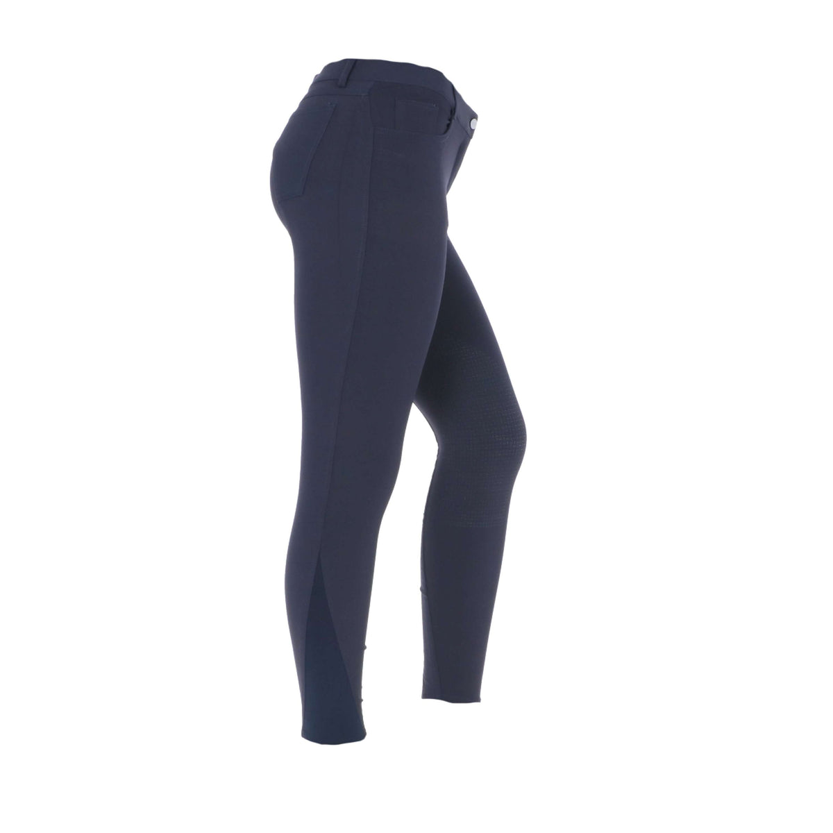 HKM Pantalon d'Équitation Sunshine Silicone Genouillères Bleu Foncé